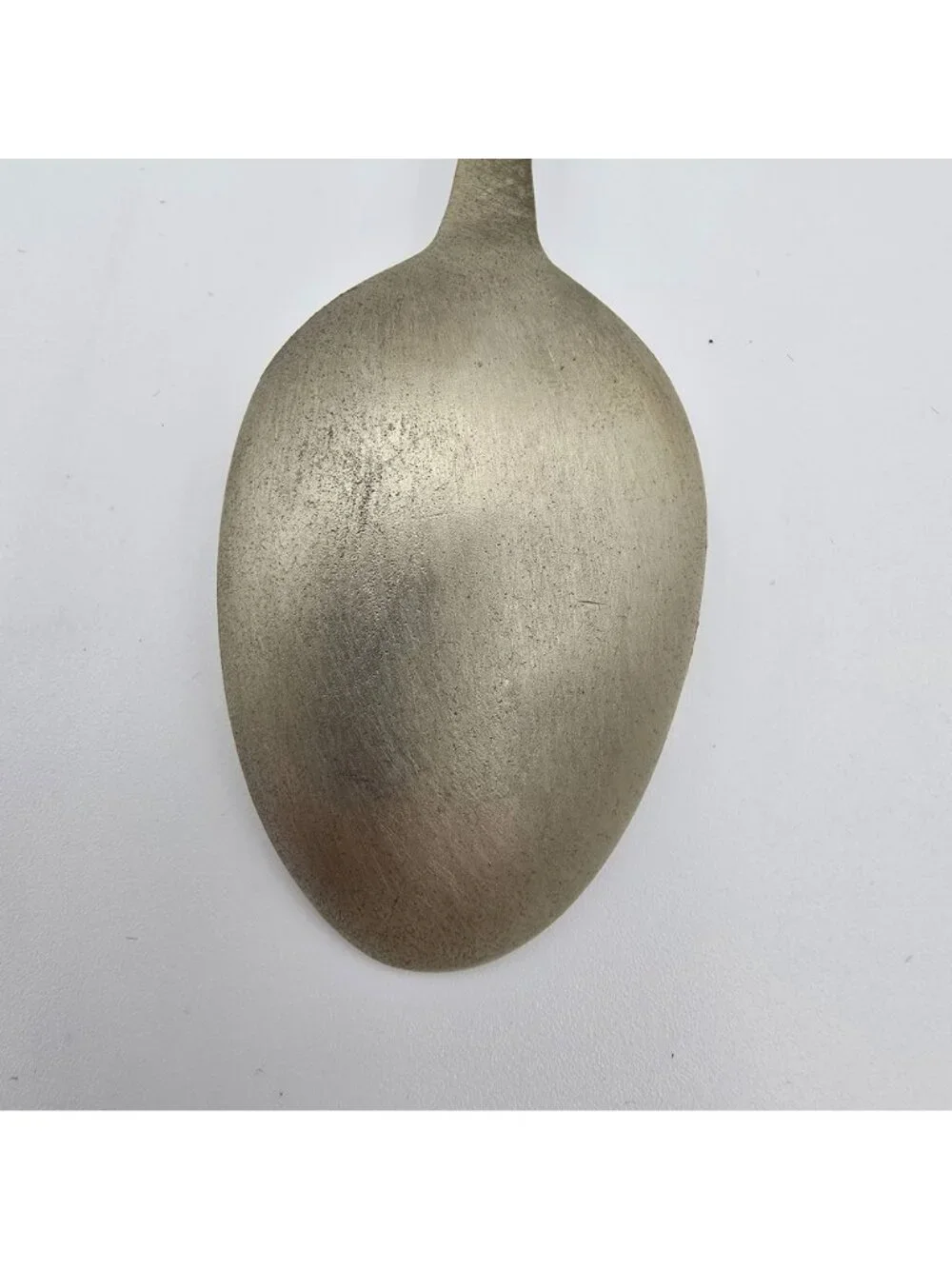 Vintage Pewter Decorative Spoon Holland-Inspired Design Dutch Woman Handle Marke